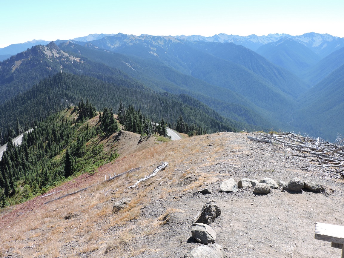 View from the top of
              our climb. We didn't go all the way to the top though.